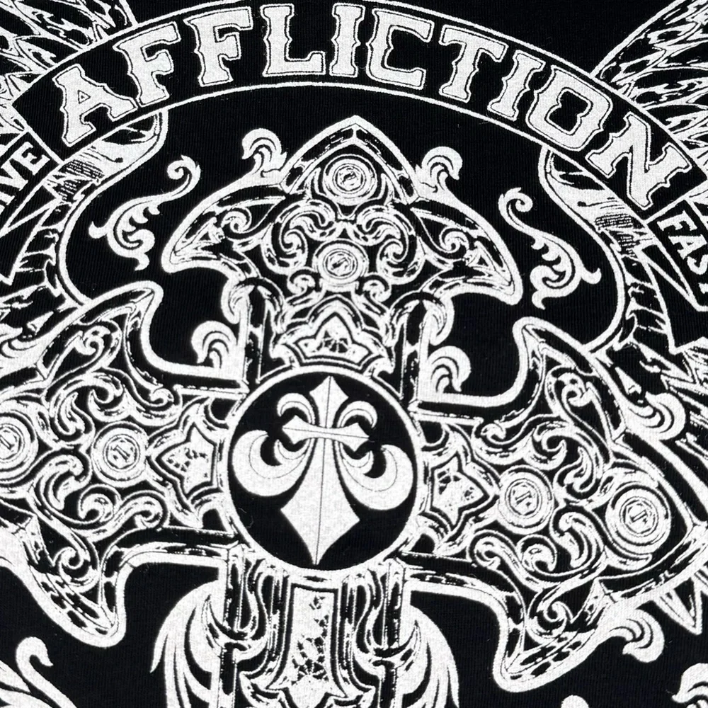 Affliction Women’s Graphic Baby Tee -Size: XL- NWOT - Picture 6 of 12